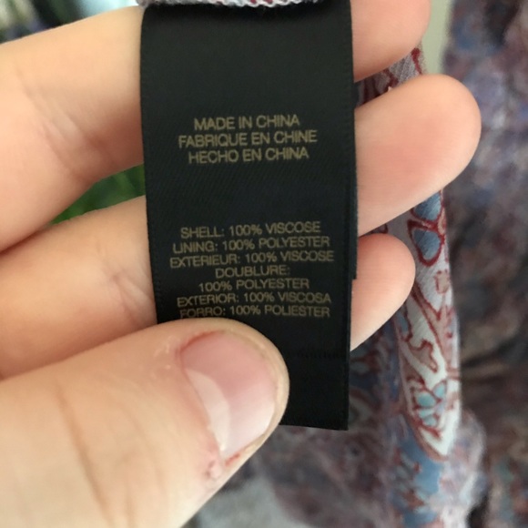 Frye Floral Violet Dusk Tiered Smocked Dress - Picture 9 of 9